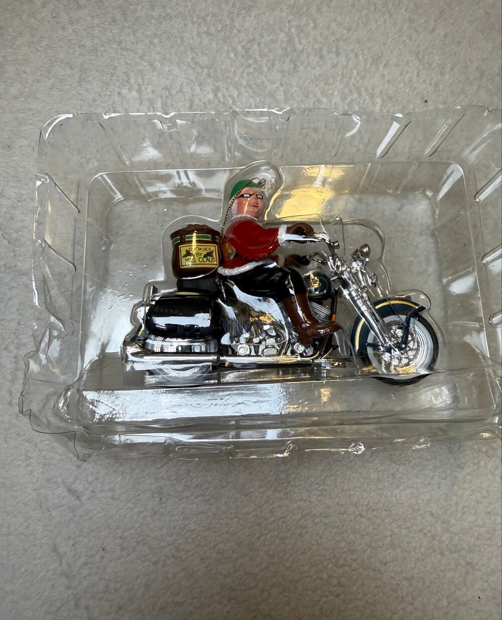 1999 Harley Davidson Queen of the Highway Mrs Claus Motorcycle Ornament Box